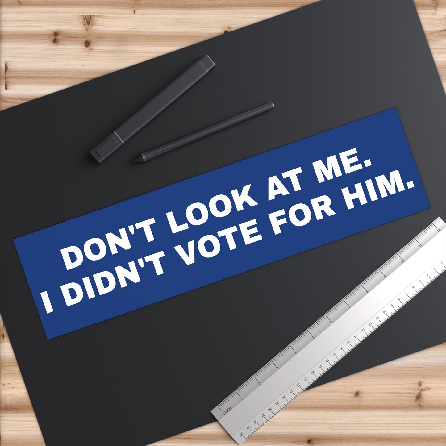 DON'T LOOK AT ME. I DIDN'T VOTE FOR HIM. Bumper Stickers