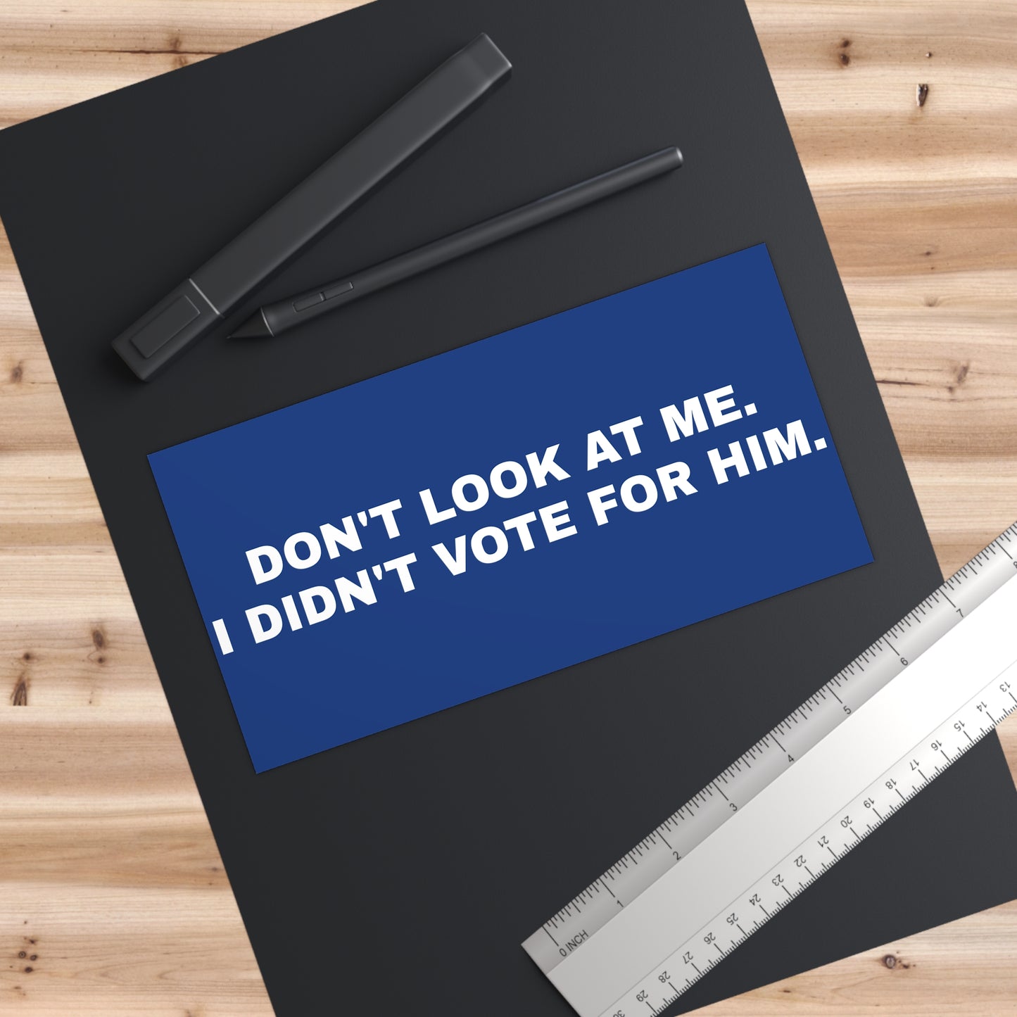 DON'T LOOK AT ME. I DIDN'T VOTE FOR HIM. Bumper Stickers