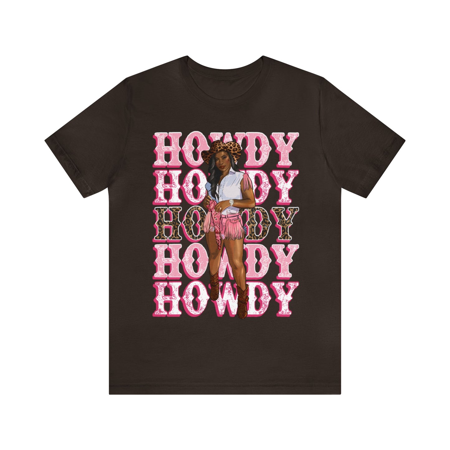 Howdy Black Cowgirl Unisex Tee