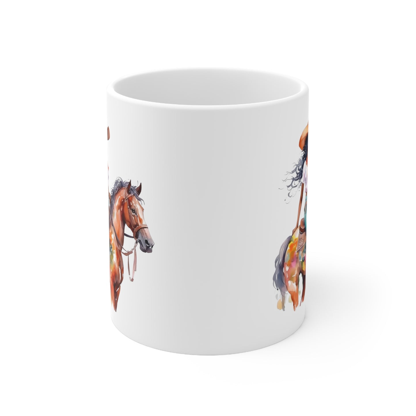 Black Cowgirl Ceramic Mug 11oz