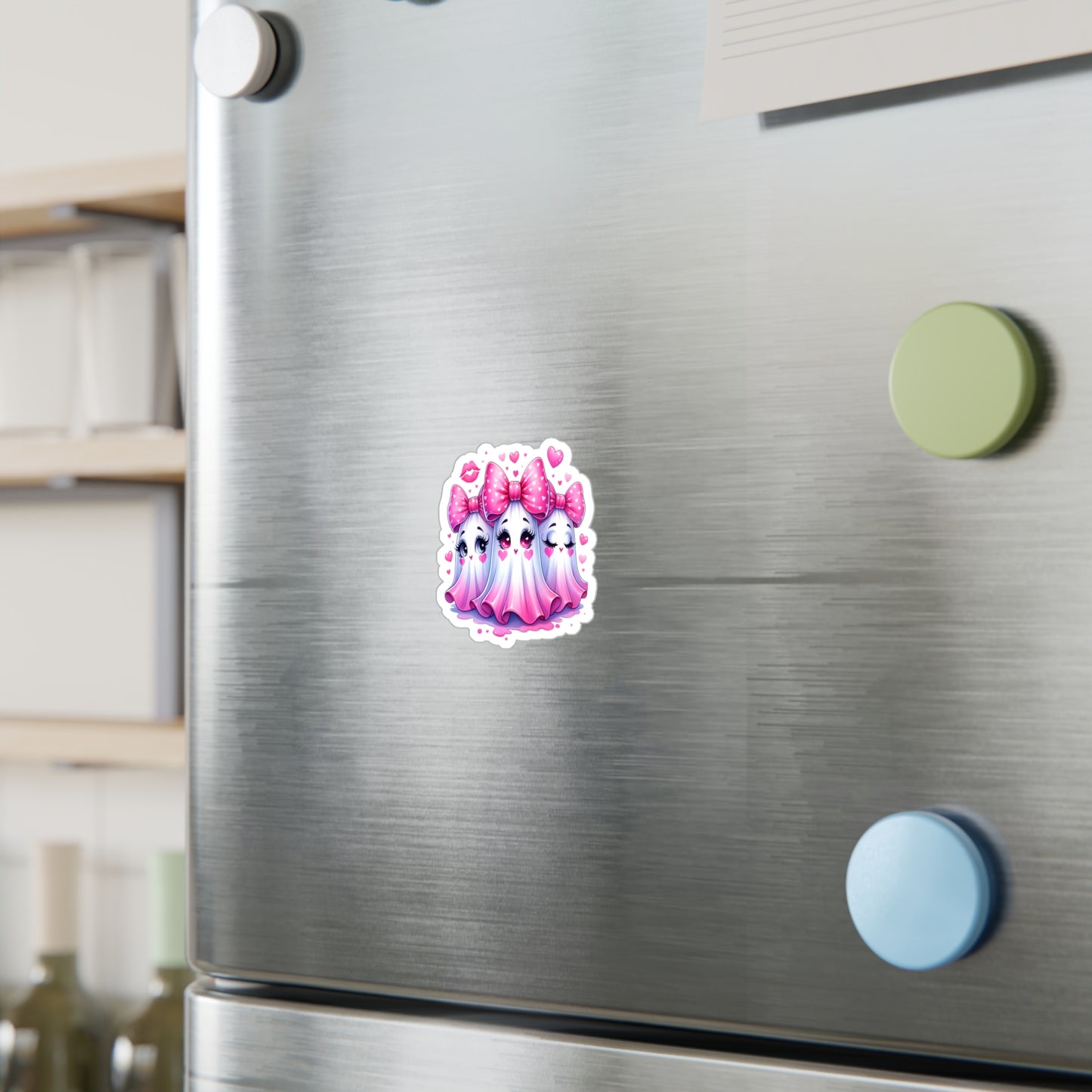 Pink Ghost Kiss-Cut Vinyl Decals
