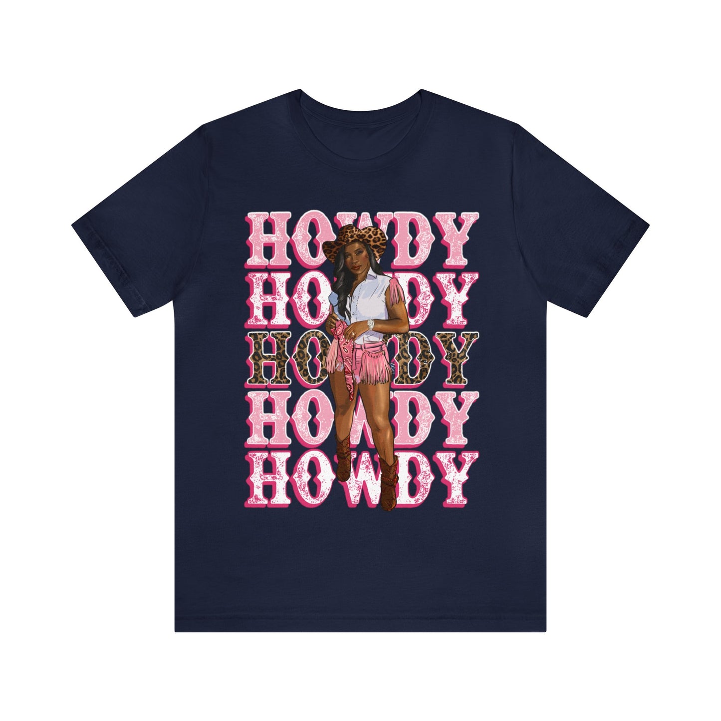 Howdy Black Cowgirl Unisex Tee