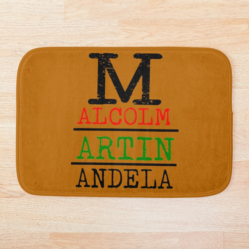 Malcolm Martin Mandela Bath Mat
