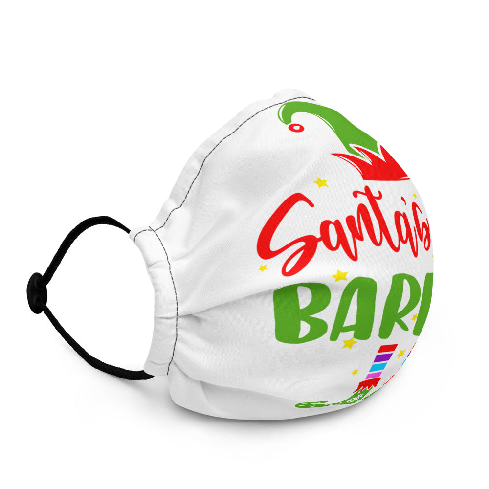 Santa's Favorite Barber Premium Face Mask