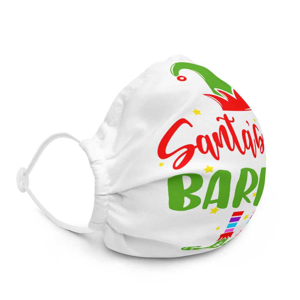 Santa's Favorite Barber Premium Face Mask