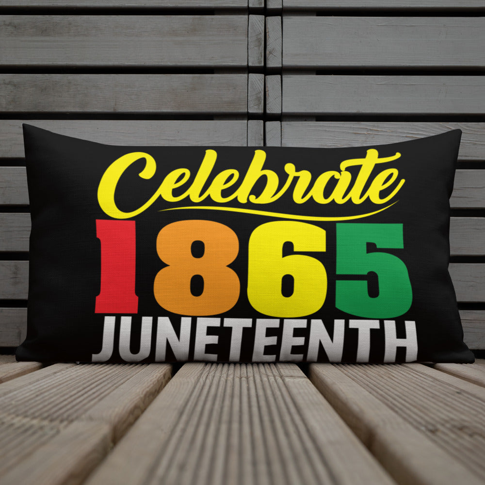 Celebrate 1865 Juneteenth Premium Pillow