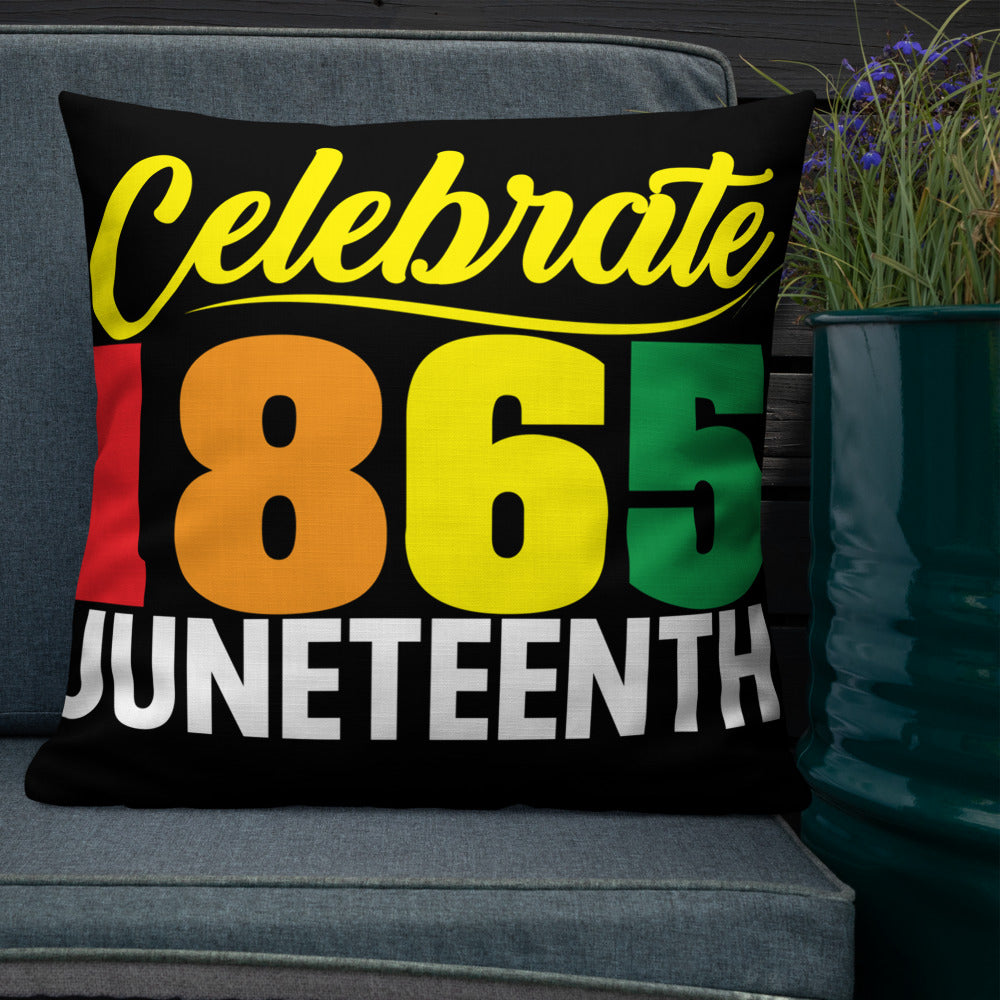 Celebrate 1865 Juneteenth Premium Pillow