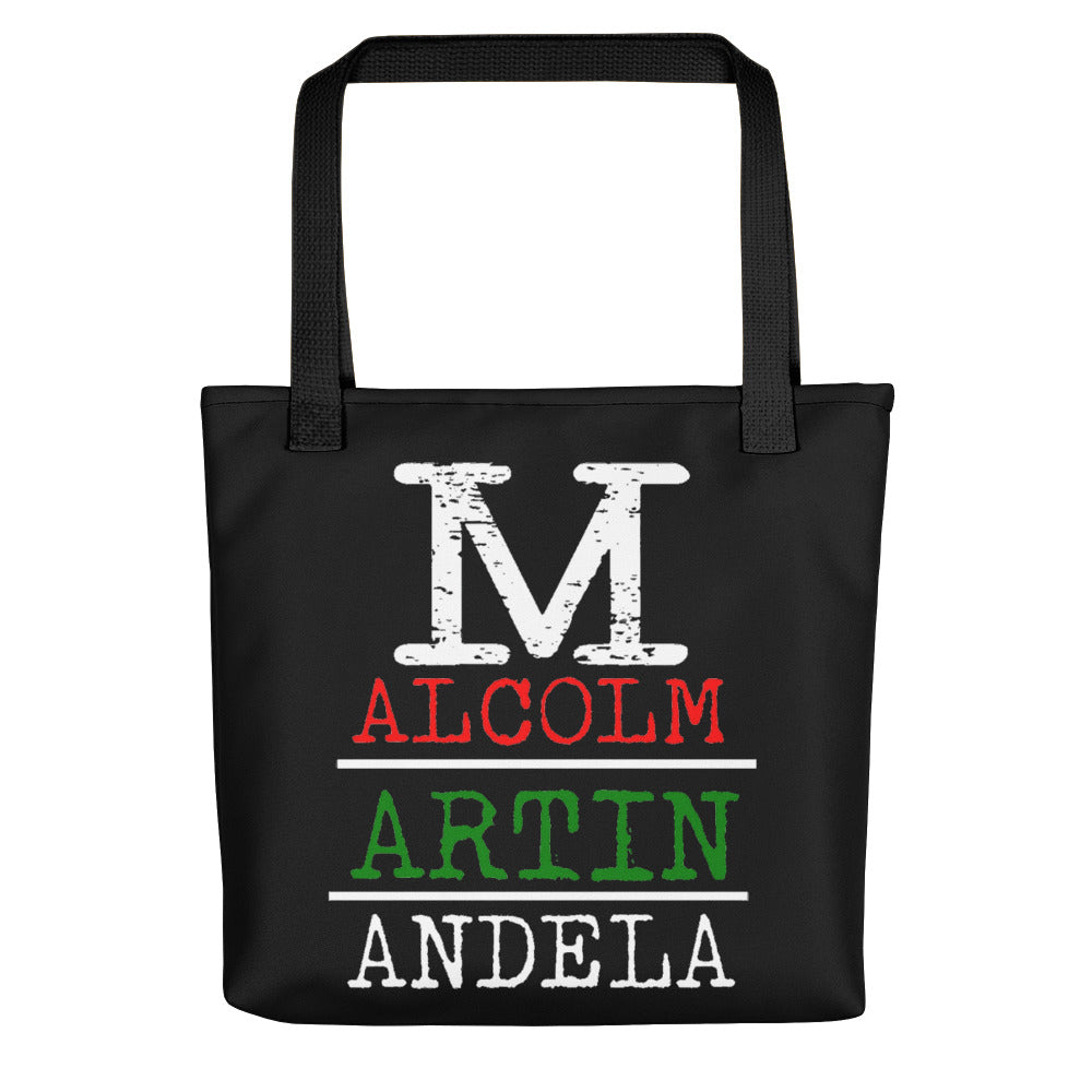 Malcolm Martin Mandela Tote Bag