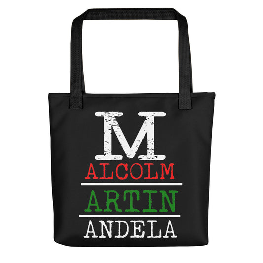 Malcolm Martin Mandela Tote Bag