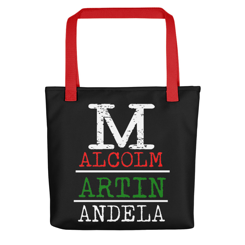 Malcolm Martin Mandela Tote Bag