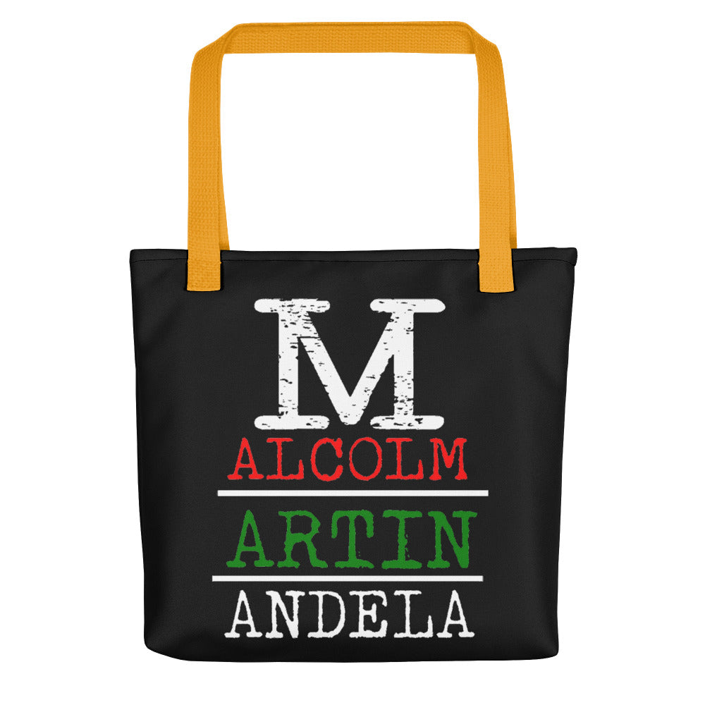 Malcolm Martin Mandela Tote Bag