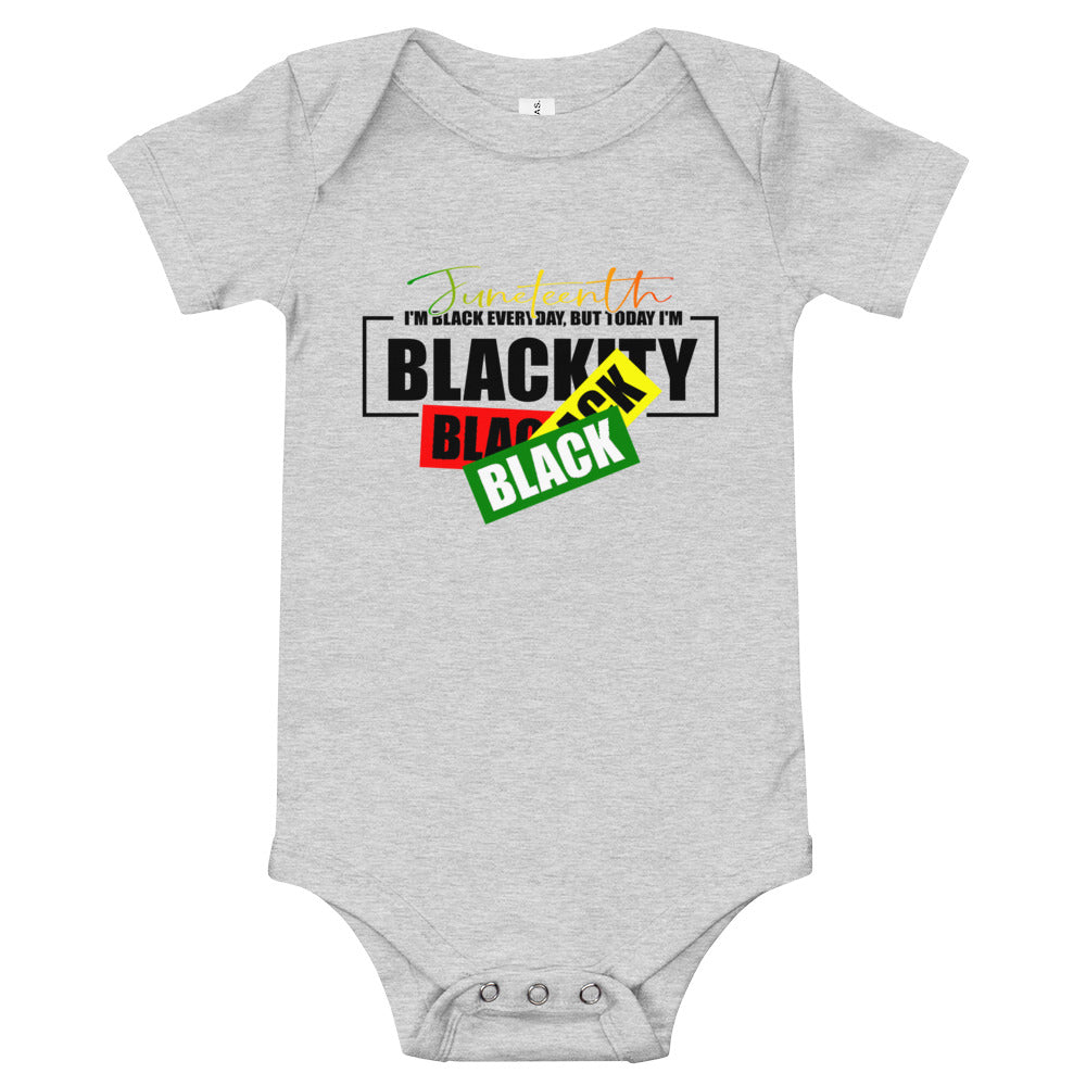 Juneteenth Black Black Premium Soft Onesie