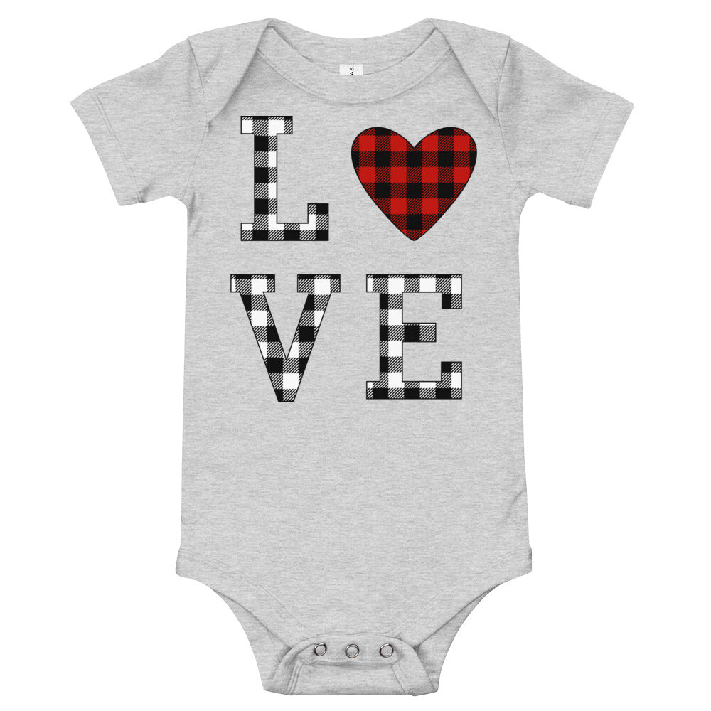 Plaid Love Premium Soft Onesie