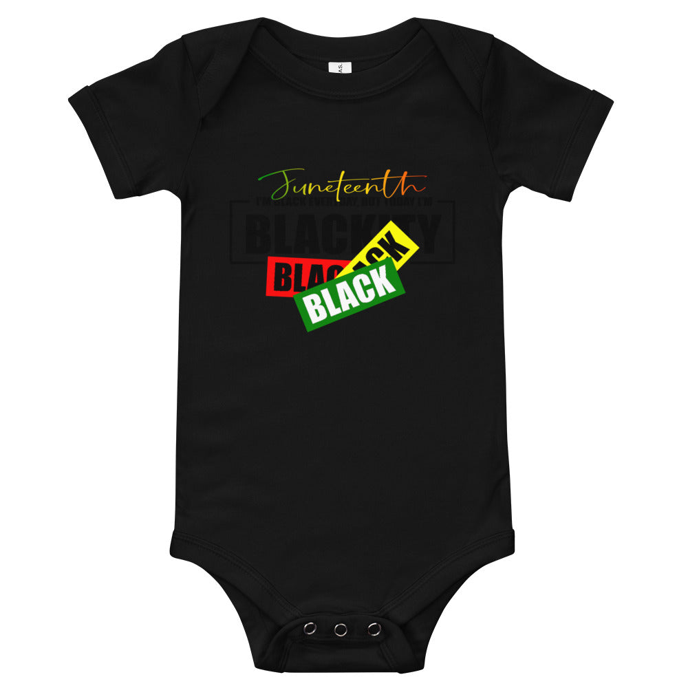Juneteenth Black Black Premium Soft Onesie