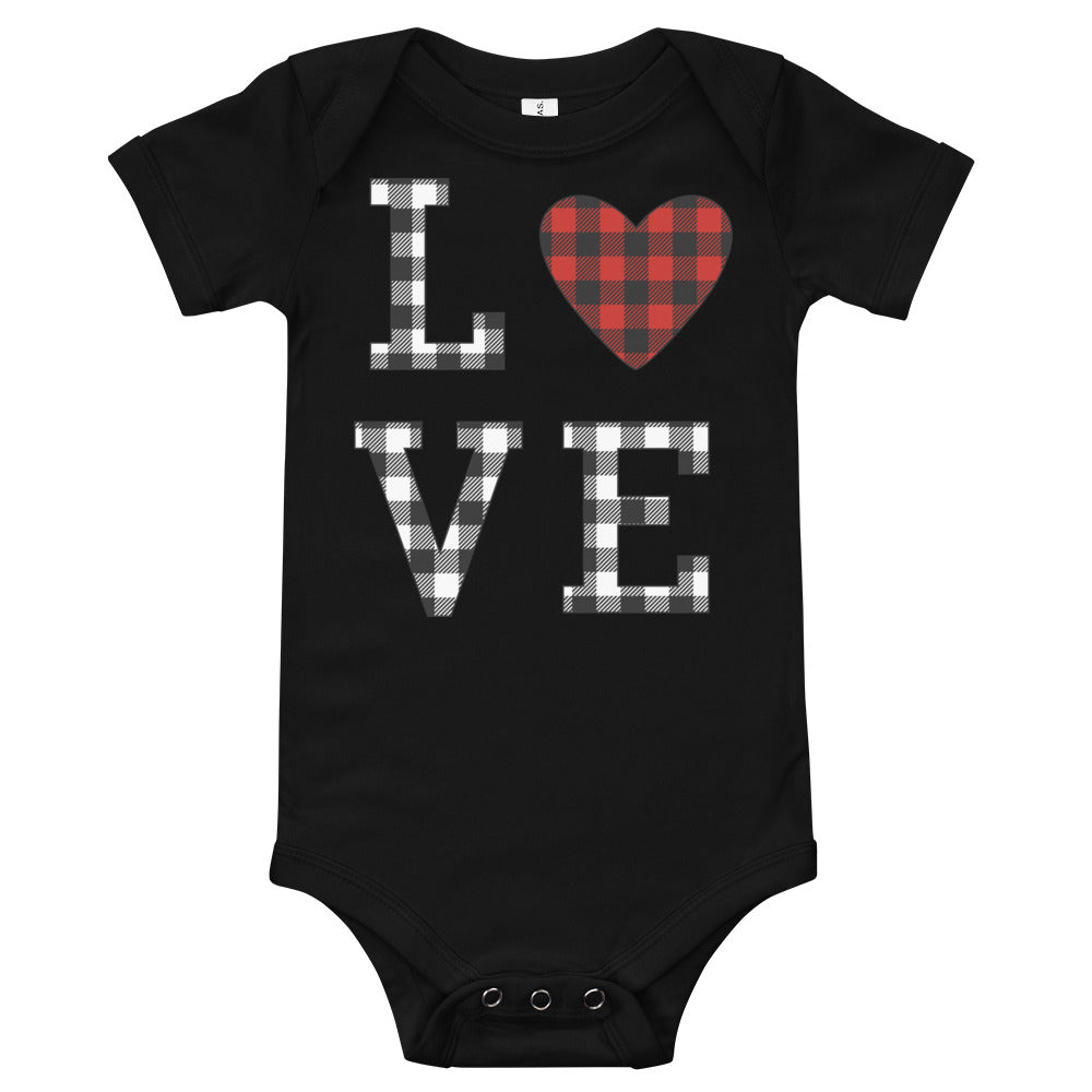 Plaid Love Premium Soft Onesie