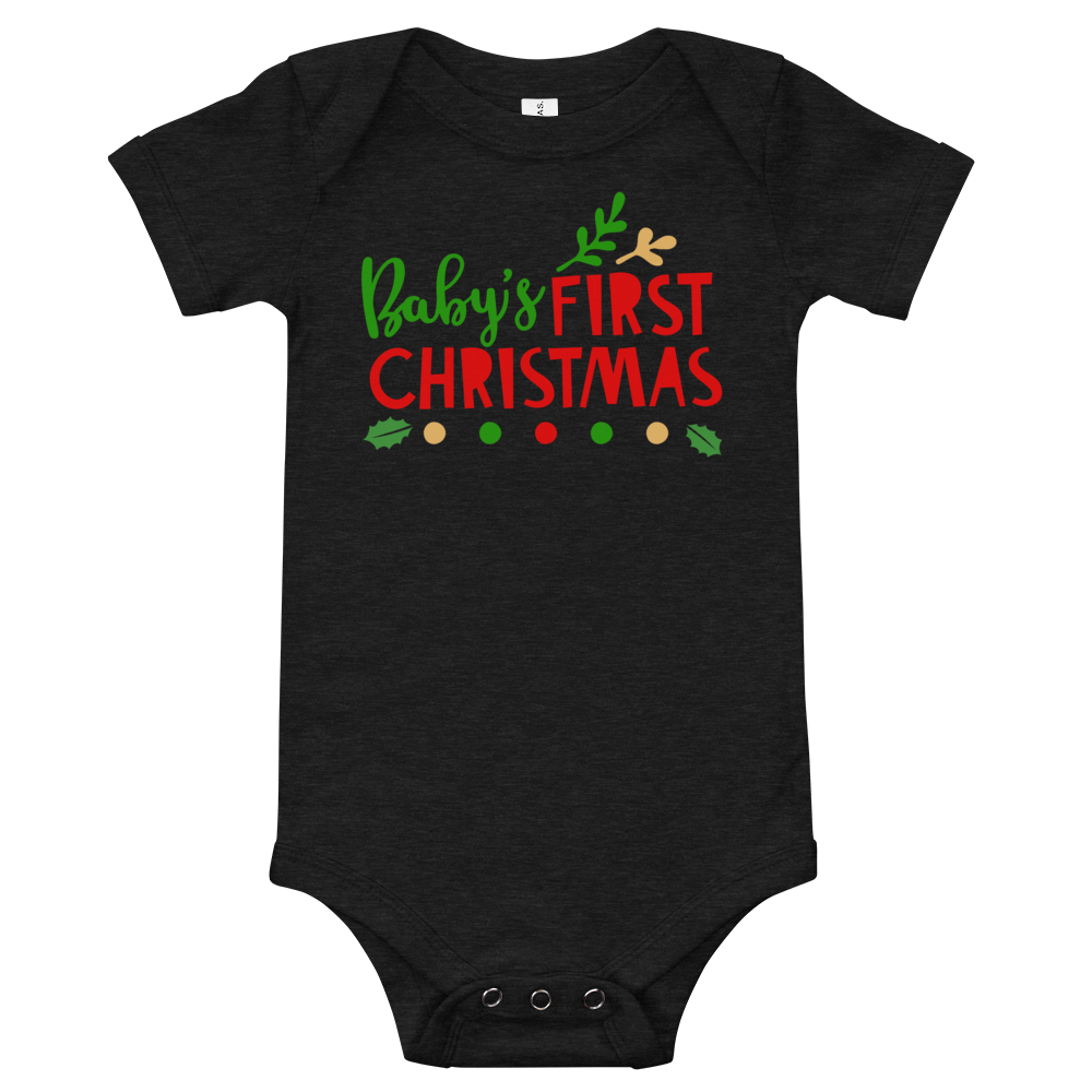 Baby's First Christmas Premium Soft Onesie