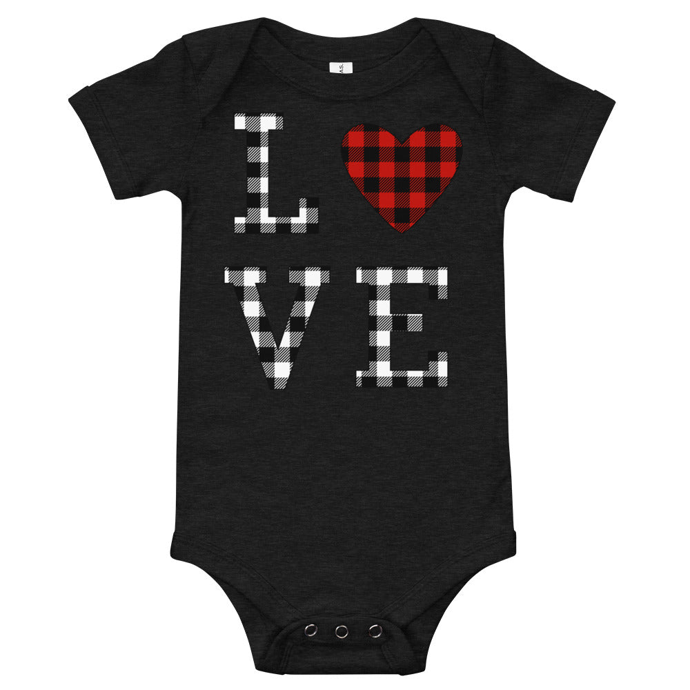Plaid Love Premium Soft Onesie