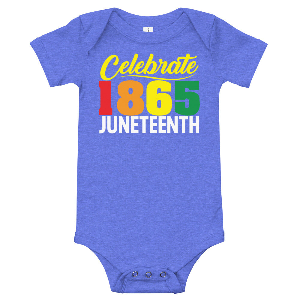 Celebrate 1865 Juneteenth Premium Soft Onesie