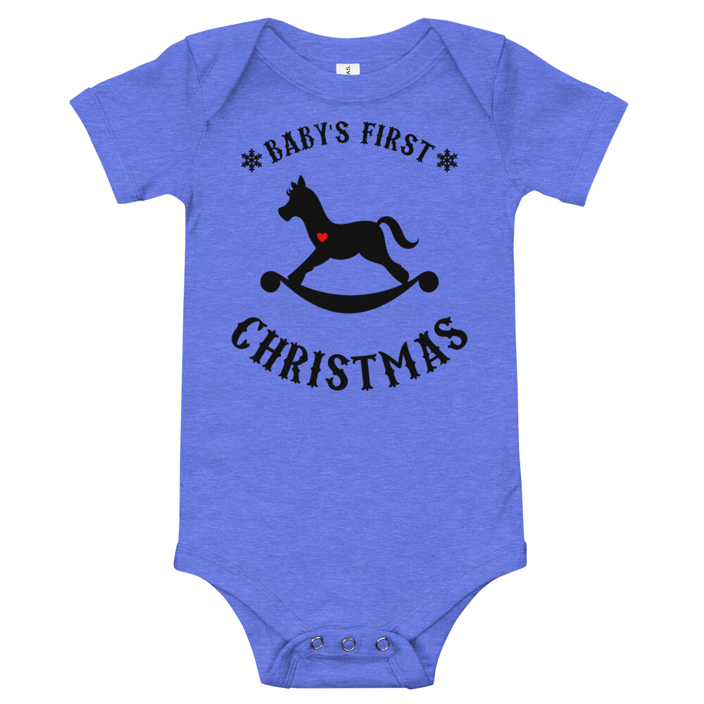 Baby's First Christmas Rocker Premium Soft Onesie