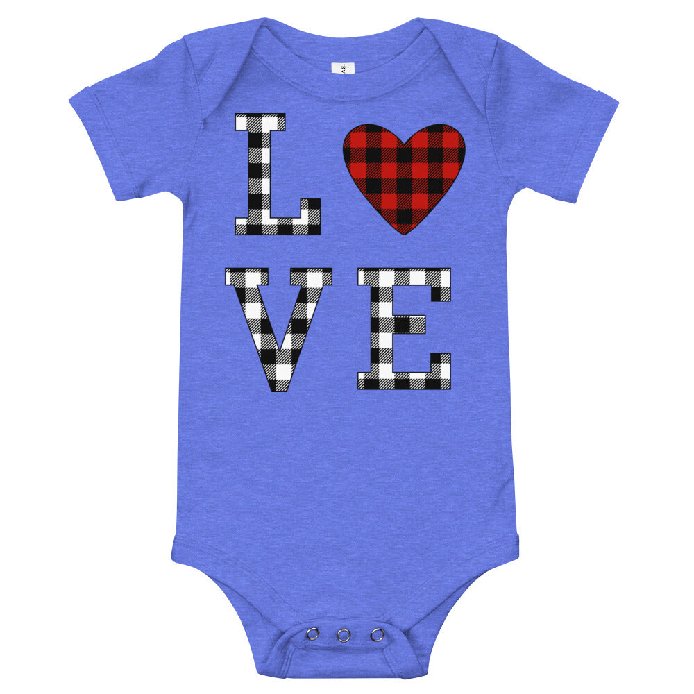 Plaid Love Premium Soft Onesie