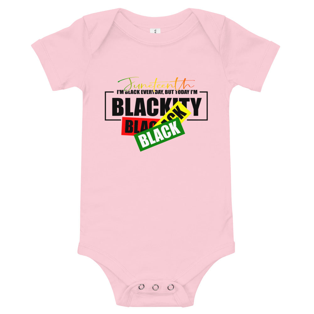 Juneteenth Black Black Premium Soft Onesie