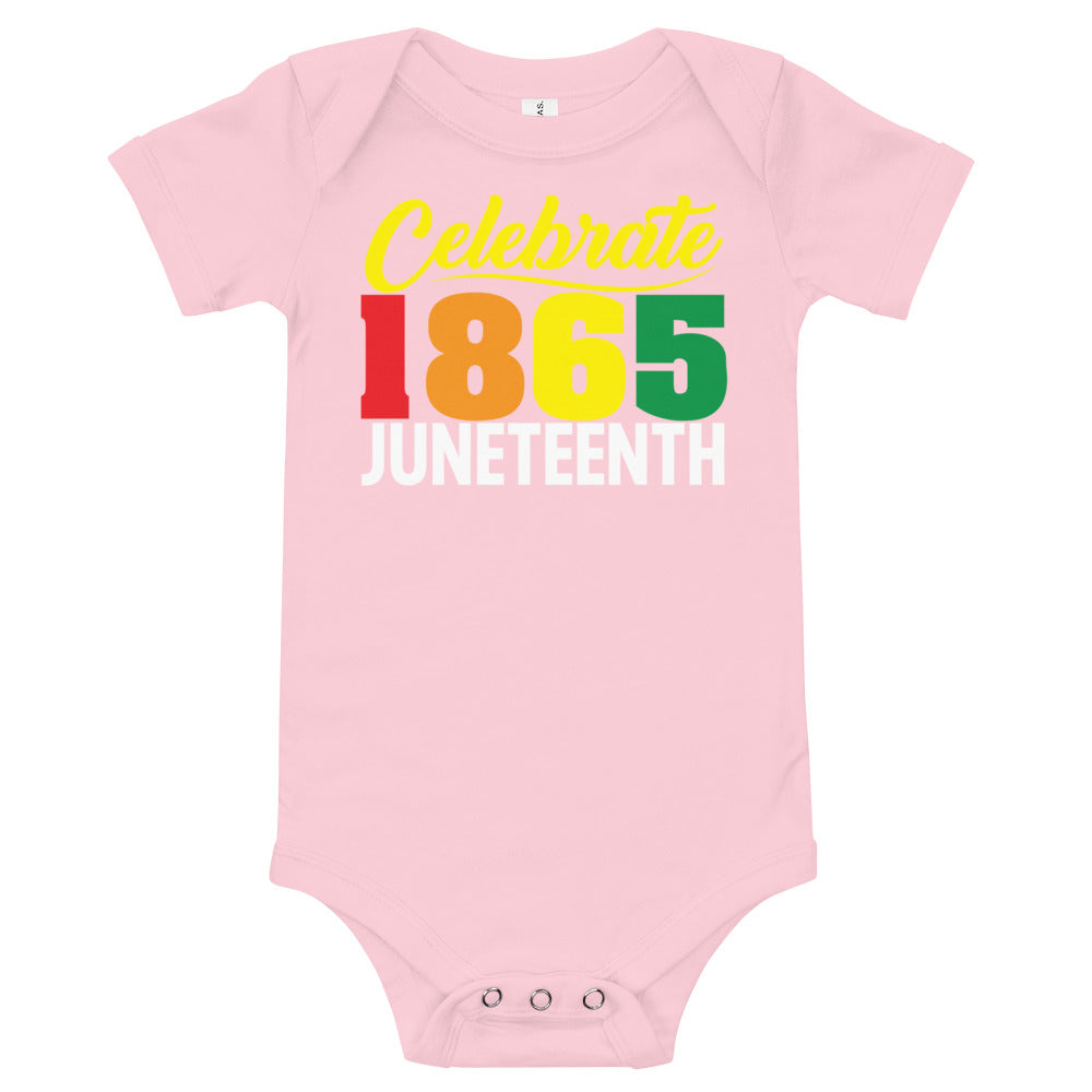 Celebrate 1865 Juneteenth Premium Soft Onesie