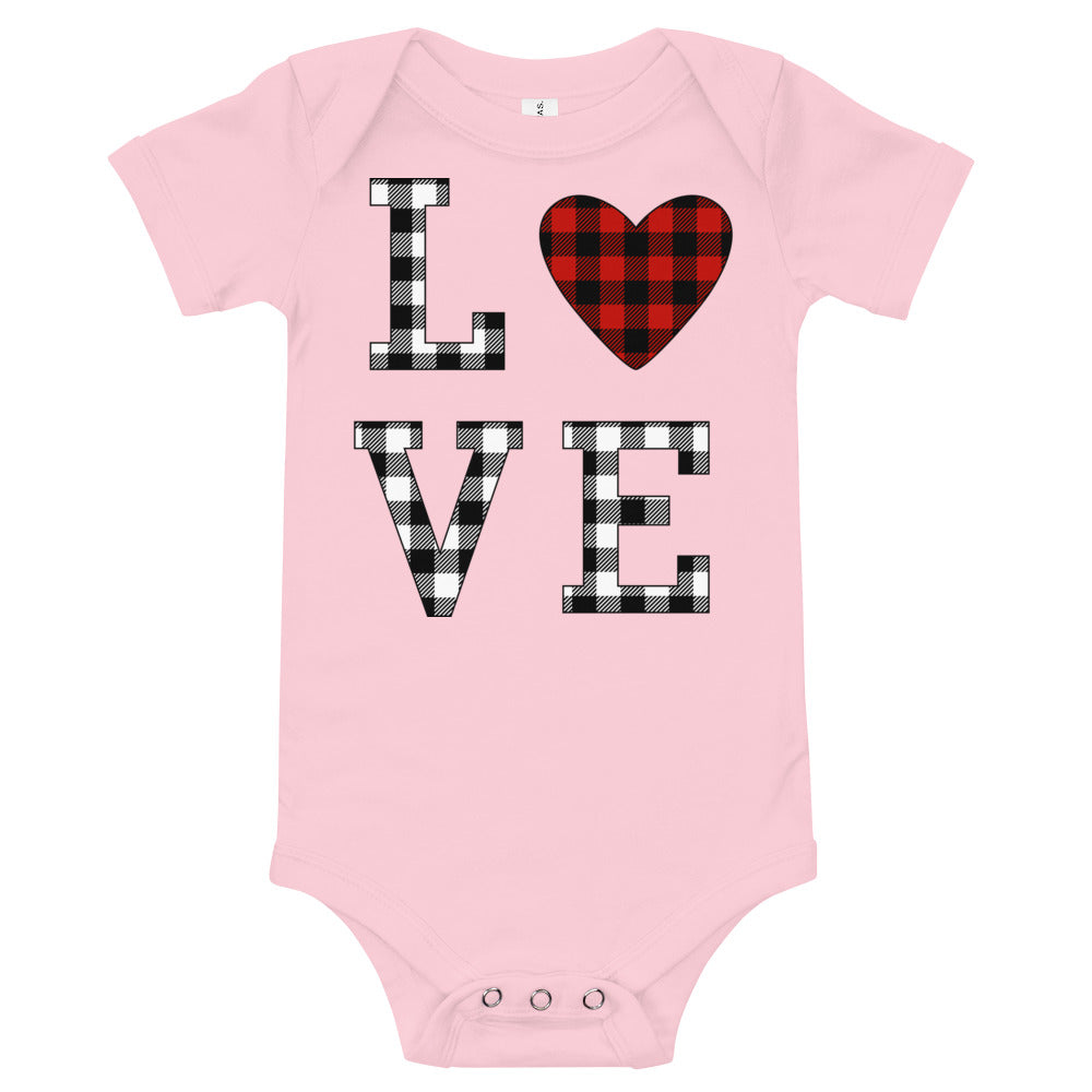 Plaid Love Premium Soft Onesie