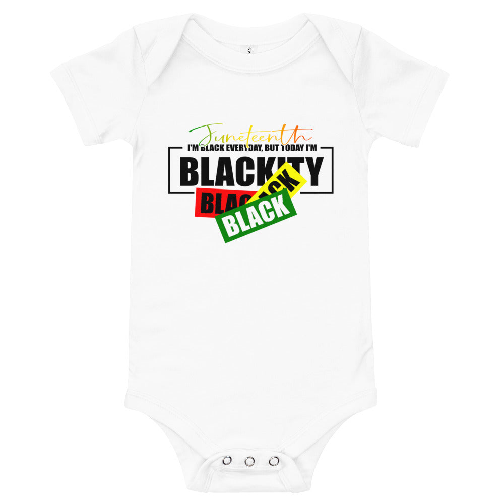 Juneteenth Black Black Premium Soft Onesie