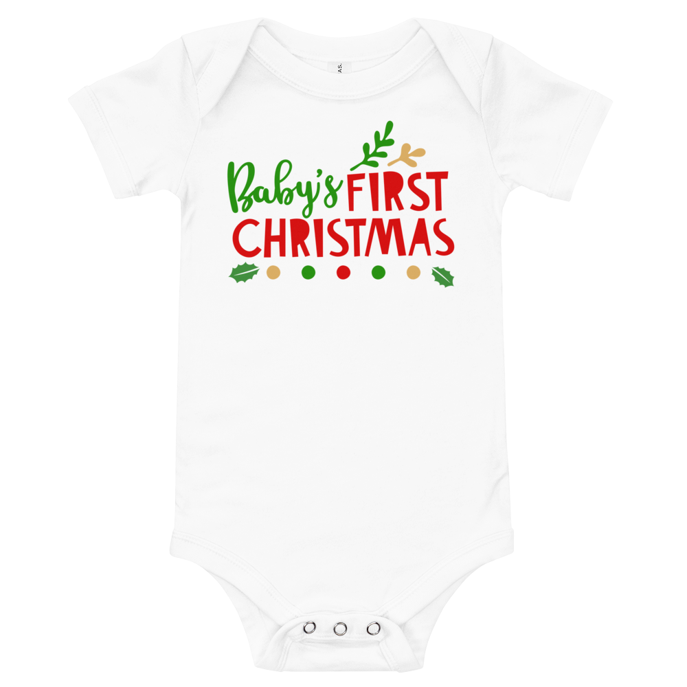 Baby's First Christmas Premium Soft Onesie