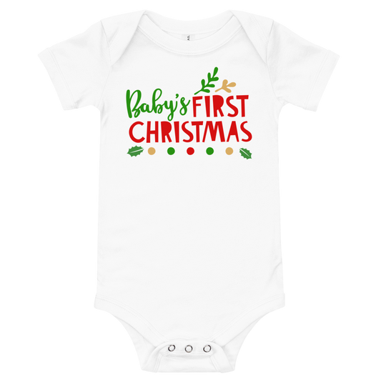 Baby's First Christmas Premium Soft Onesie