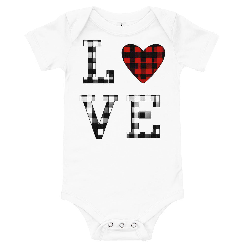 Plaid Love Premium Soft Onesie