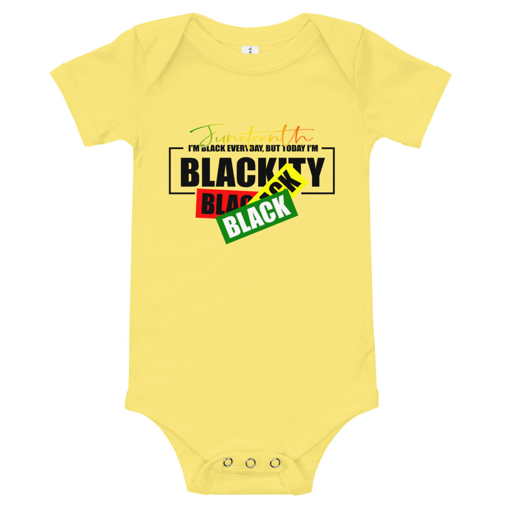 Juneteenth Black Black Premium Soft Onesie