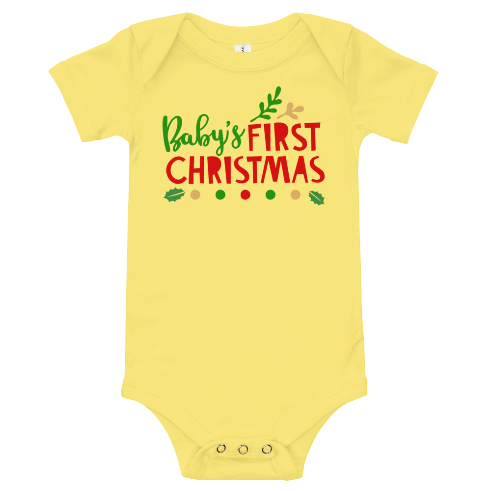 Baby's First Christmas Premium Soft Onesie