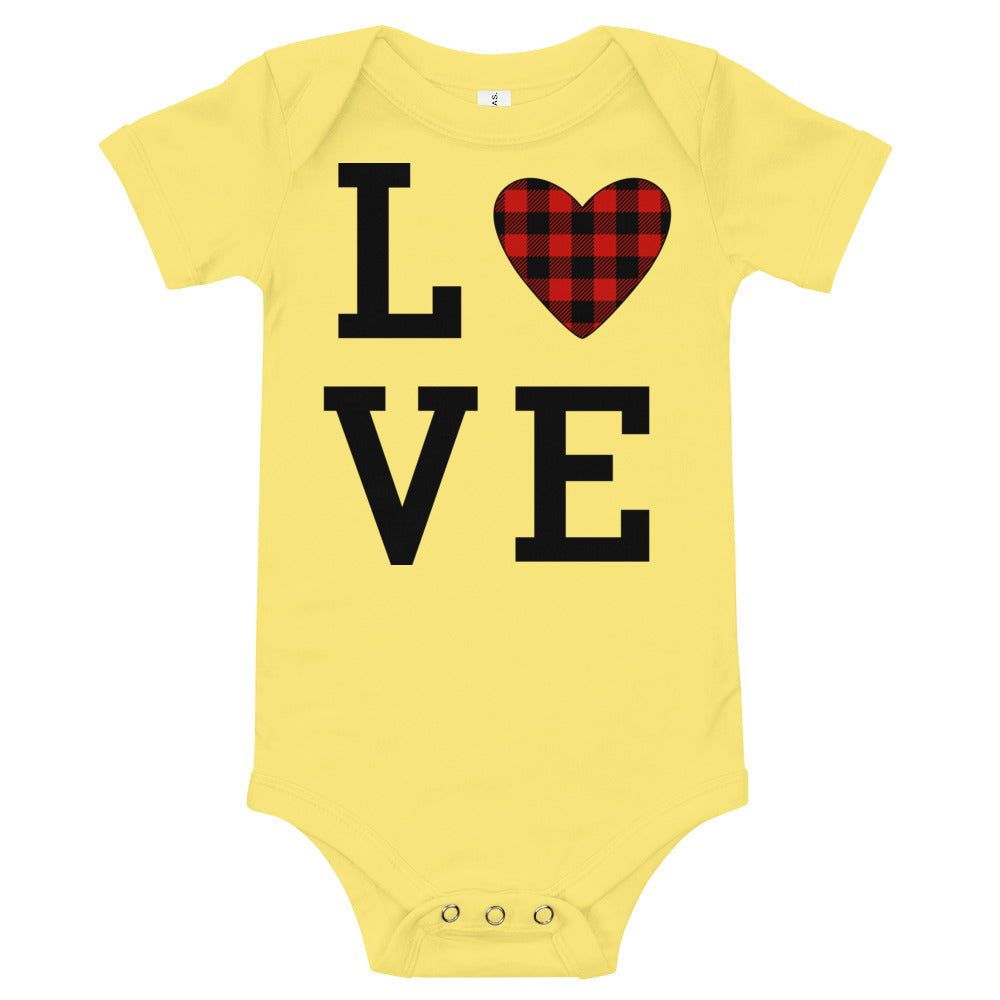 Plaid Love Premium Soft Onesies
