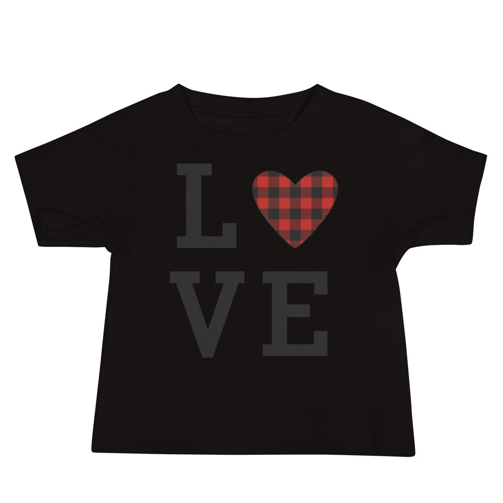 Plaid Love Premium Soft Baby Tee