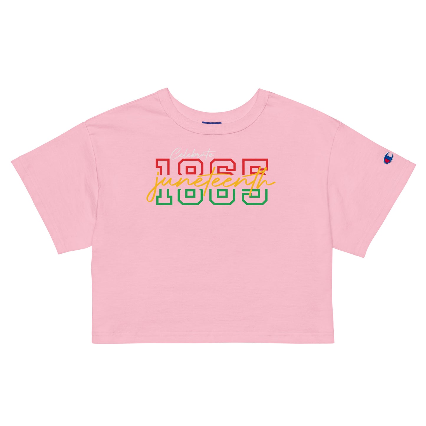 Celebrate Juneteenth 1865 Champion Crop Top