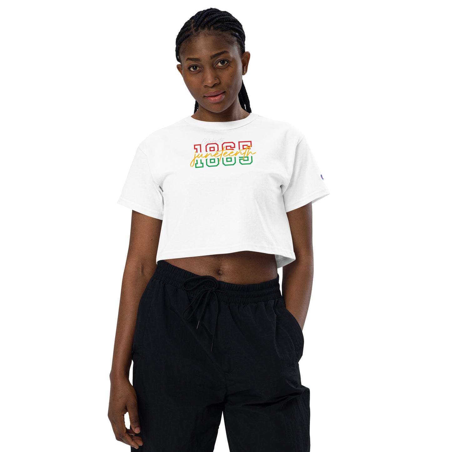 Celebrate Juneteenth 1865 Champion Crop Top