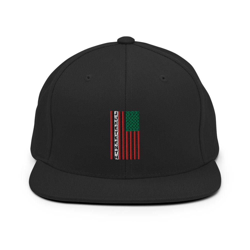 Juneteenth Flag Snapback Hat
