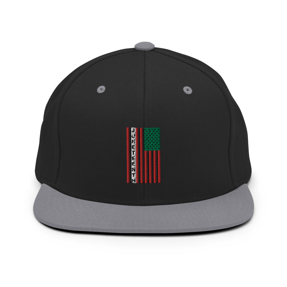 Juneteenth Flag Snapback Hat