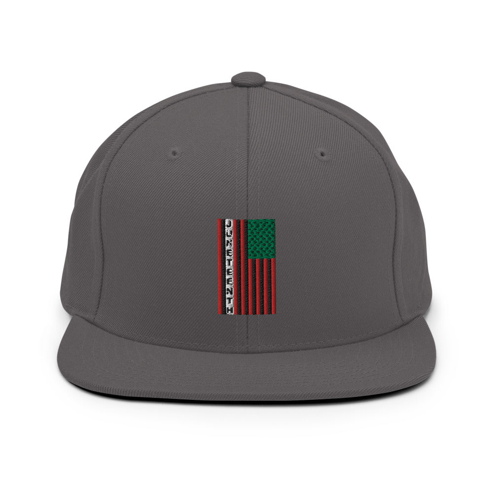 Juneteenth Flag Snapback Hat