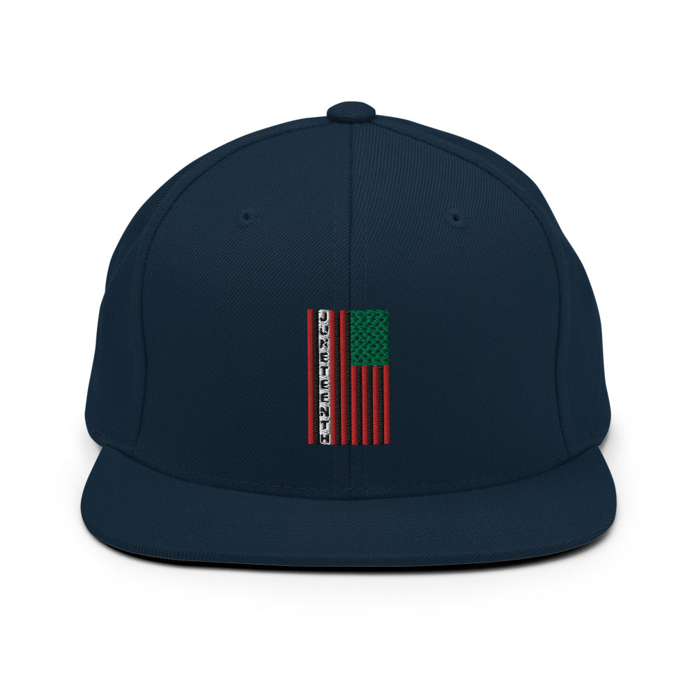 Juneteenth Flag Snapback Hat