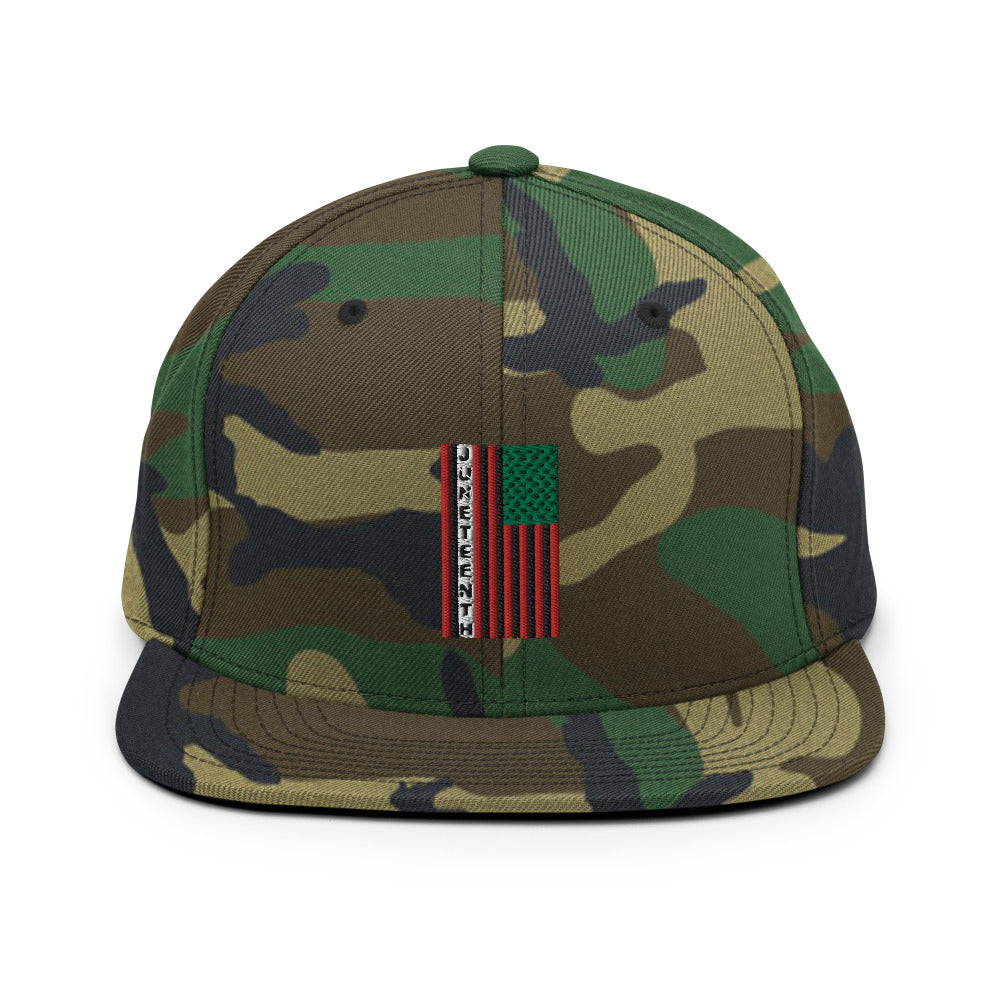 Juneteenth Flag Snapback Hat