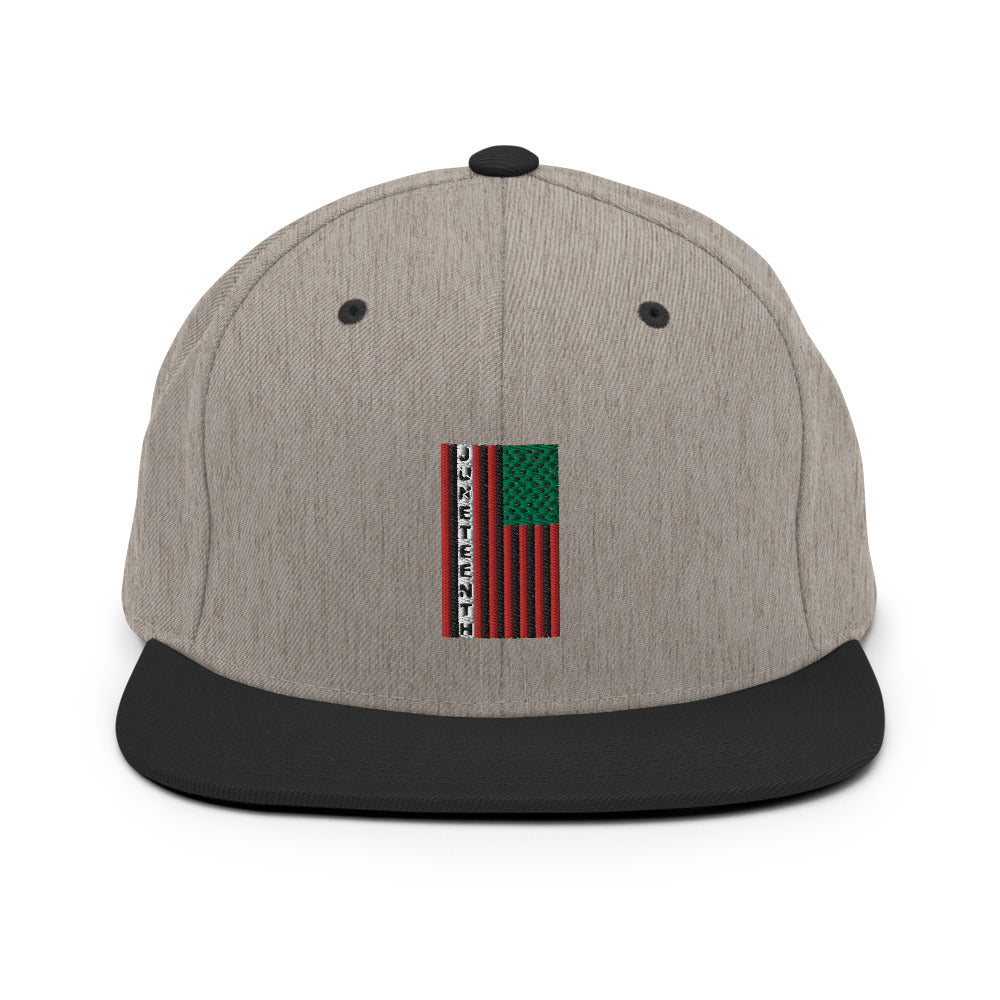 Juneteenth Flag Snapback Hat