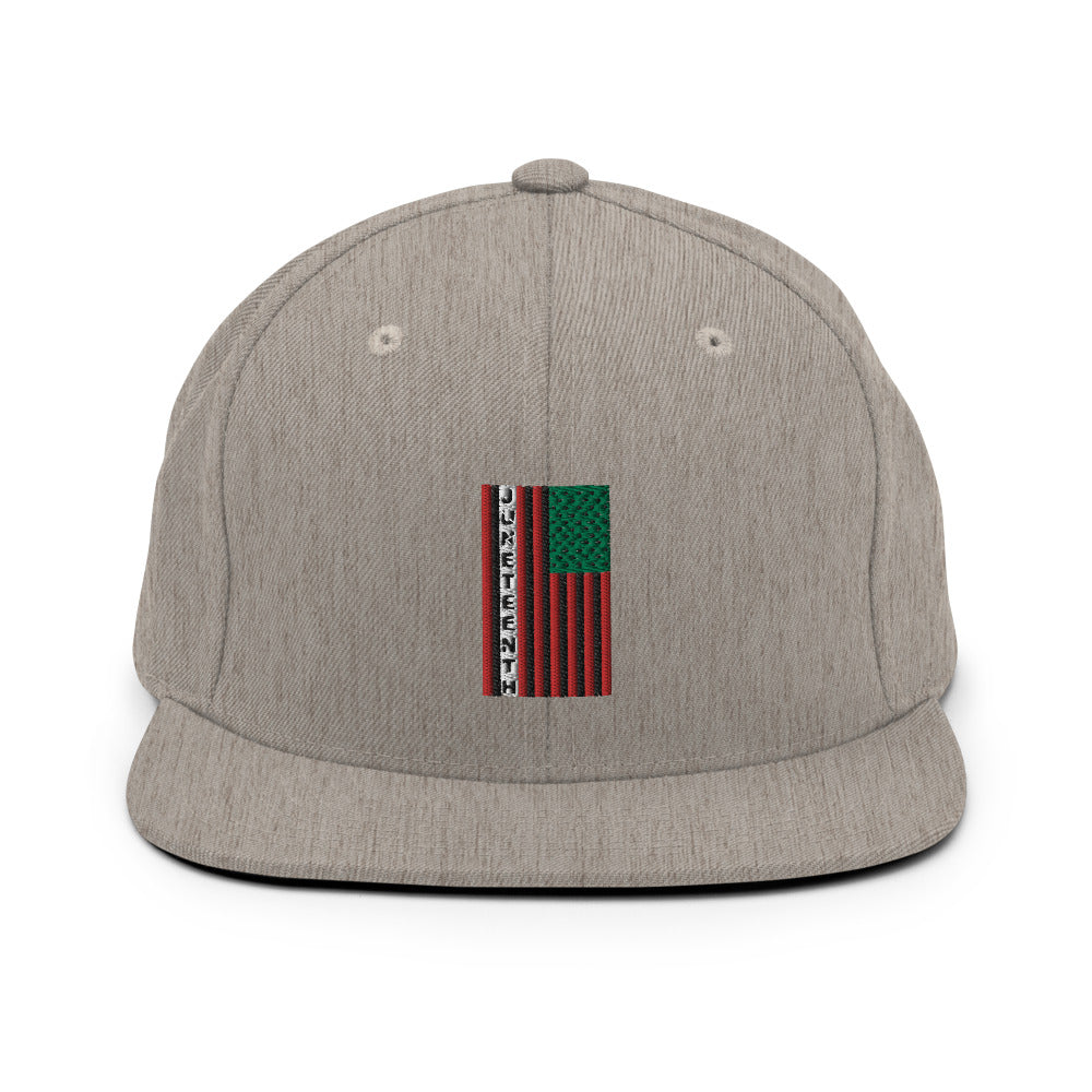 Juneteenth Flag Snapback Hat