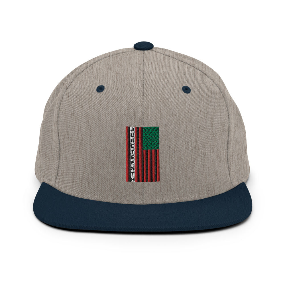 Juneteenth Flag Snapback Hat