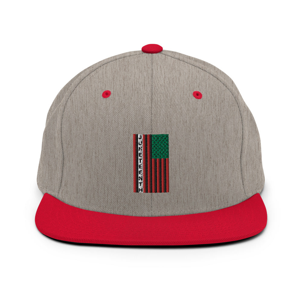 Juneteenth Flag Snapback Hat