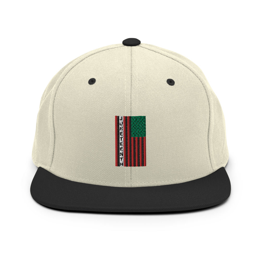 Juneteenth Flag Snapback Hat
