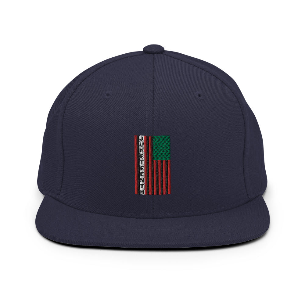 Juneteenth Flag Snapback Hat