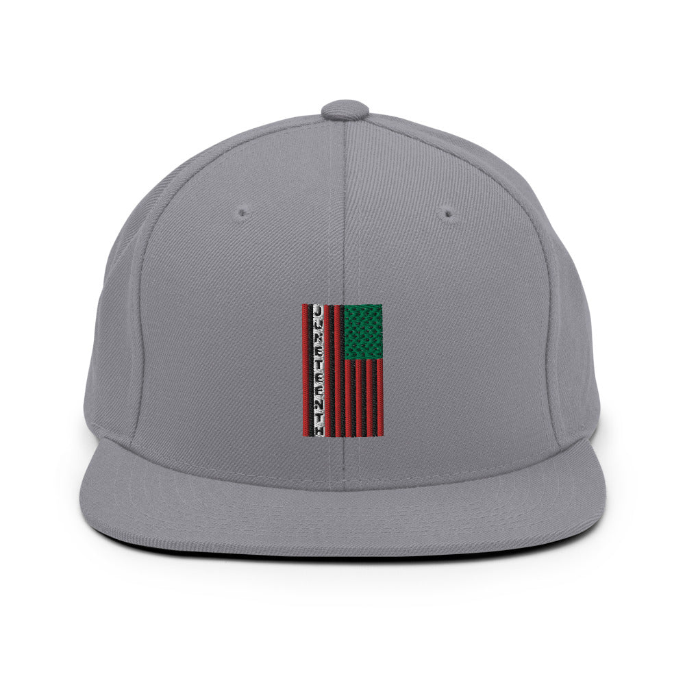 Juneteenth Flag Snapback Hat