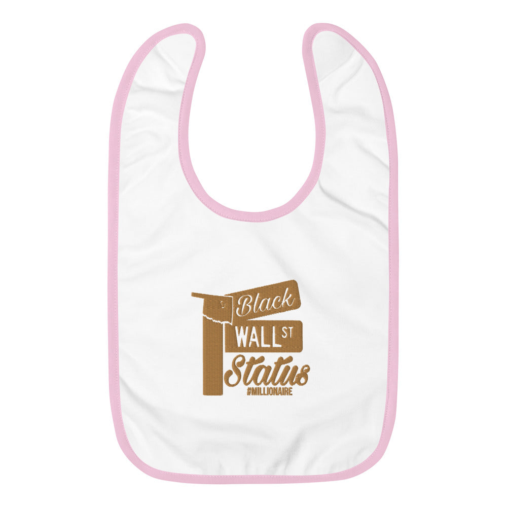 Black Wall Street Embroidered Baby Bib